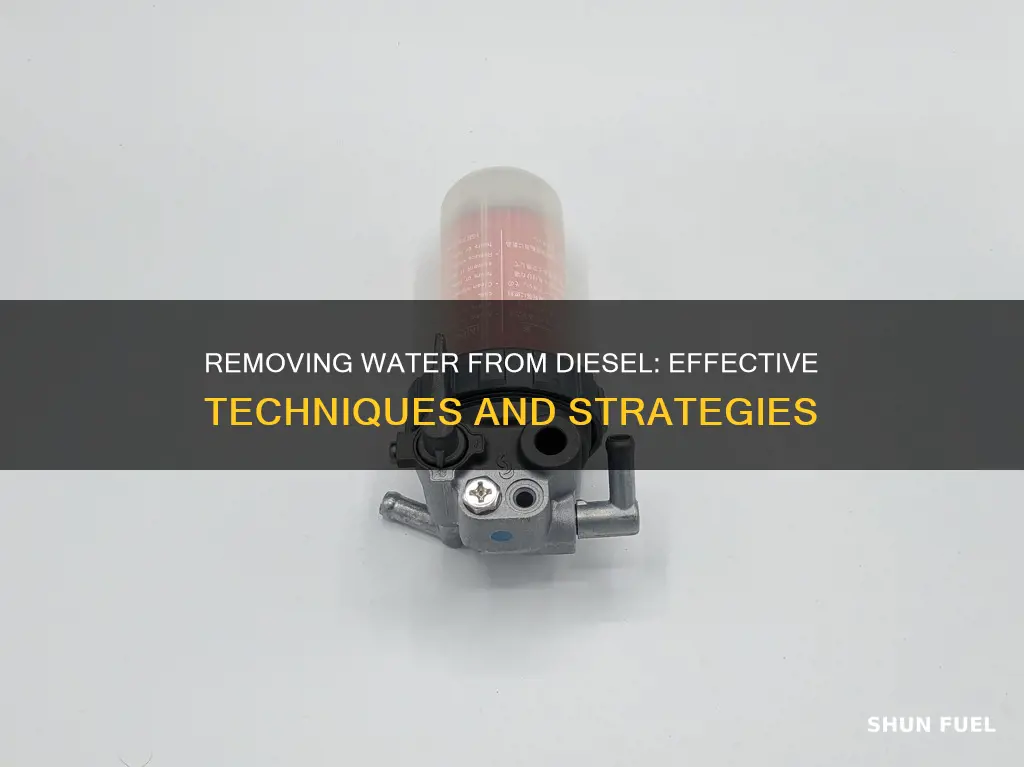 how do you remove water from diesel fuel
