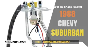 Replacing the Fuel Pump in Your 1988 Chevy Suburban: A Step-by-Step Guide