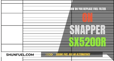 Replacing the Fuel Filter on a Snapper SX5200R: Step-by-Step Guide