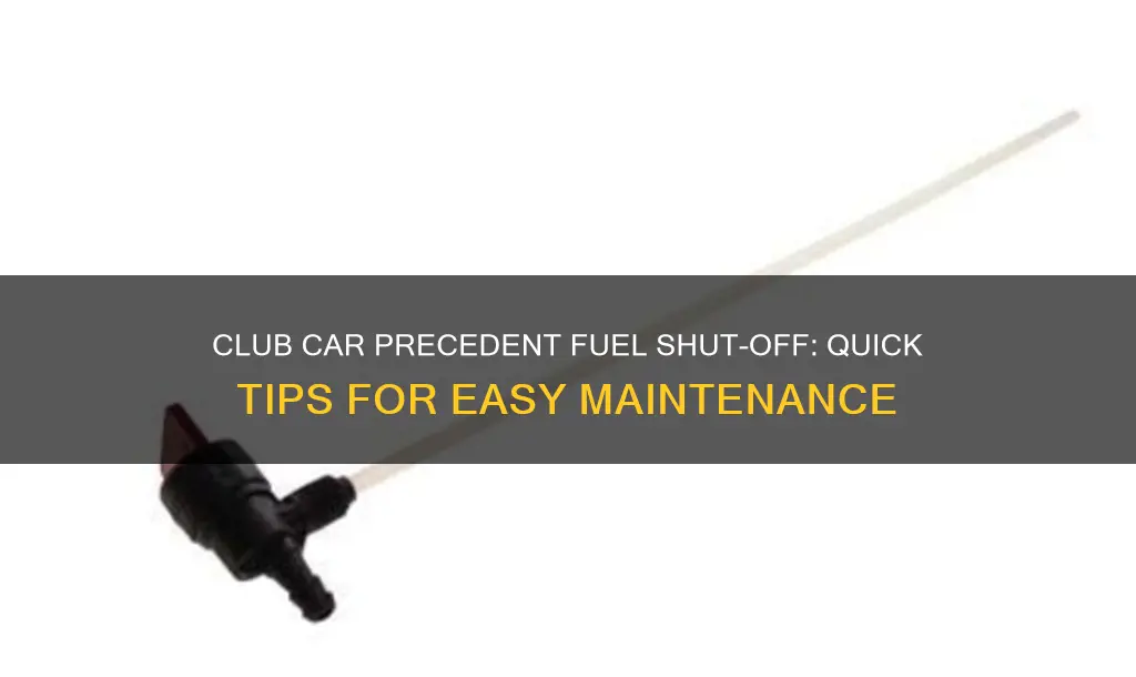 how do you shut fuel off on club car precedent