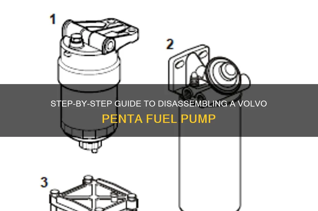 how do you take apart volvo penta fuel pump