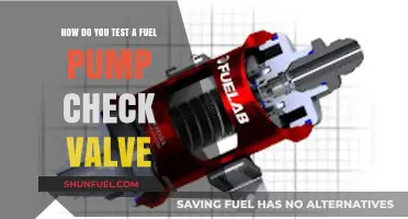 Testing Your Fuel Pump Check Valve: A Step-by-Step Guide