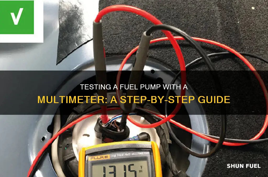 how do you test a fuel pump with a multimeter
