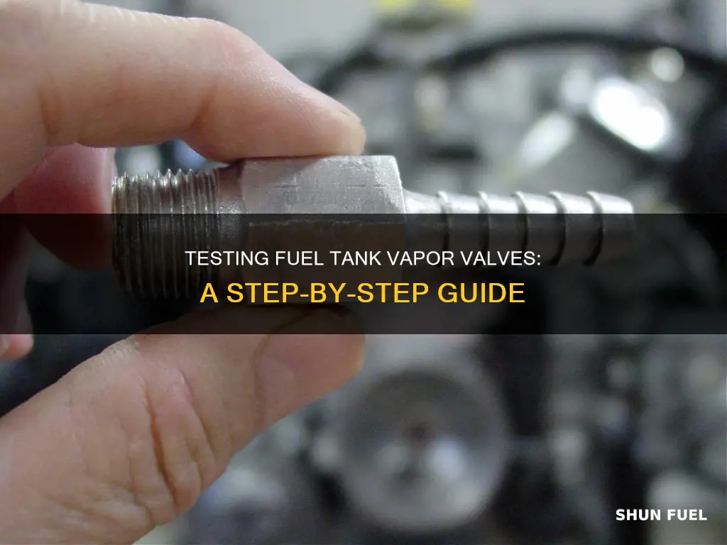 how do you test a fuel tank vapor valve