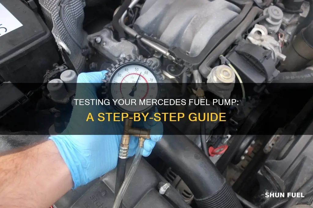 how do you test a mercedes fuel pump