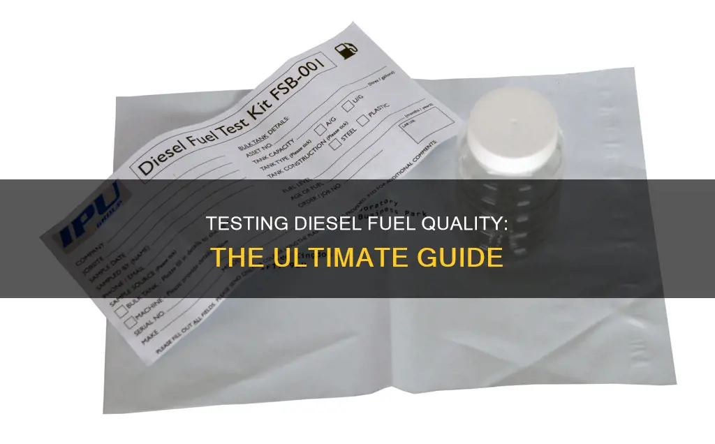 how do you test diesel fuel quality