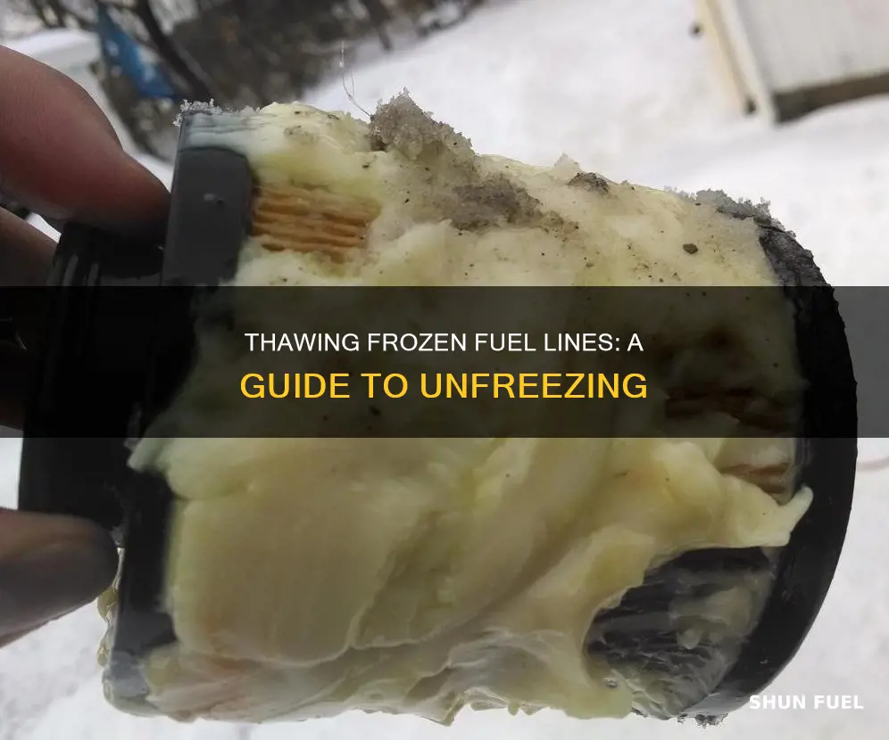 how do you unfreeze a fuel line