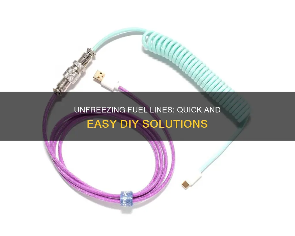 how do you unfreeze a fuel line