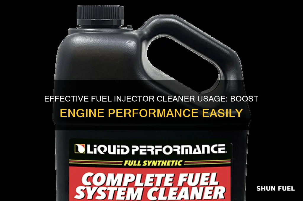 how do you use a fuel injector cleaner