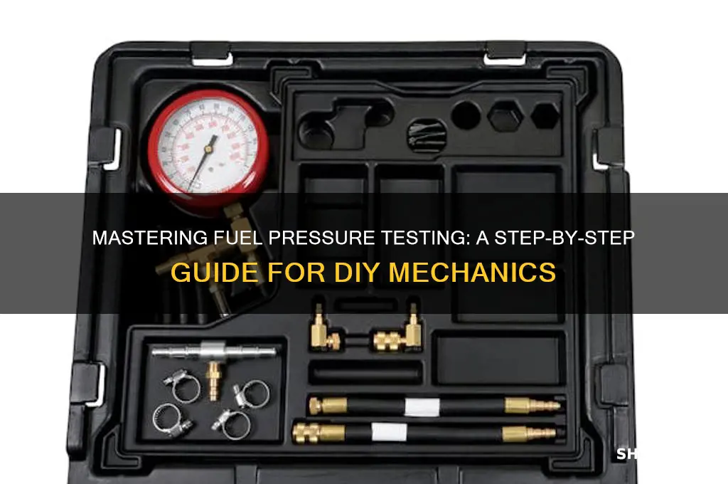 how do you use a fuel pressure tester