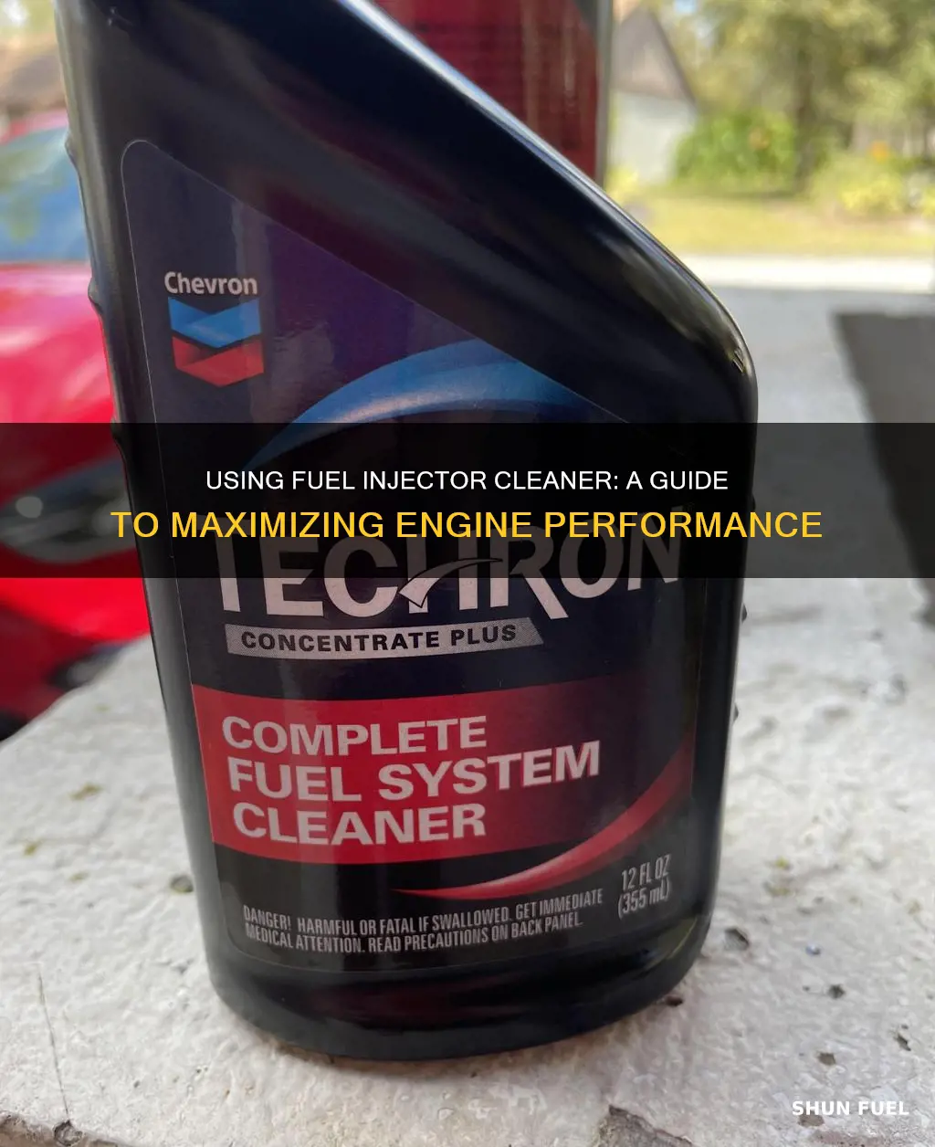 how do you use techron fuel injector cleaner