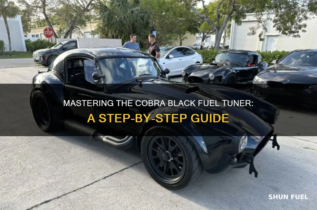 how do you use the cobra black fuel tuner