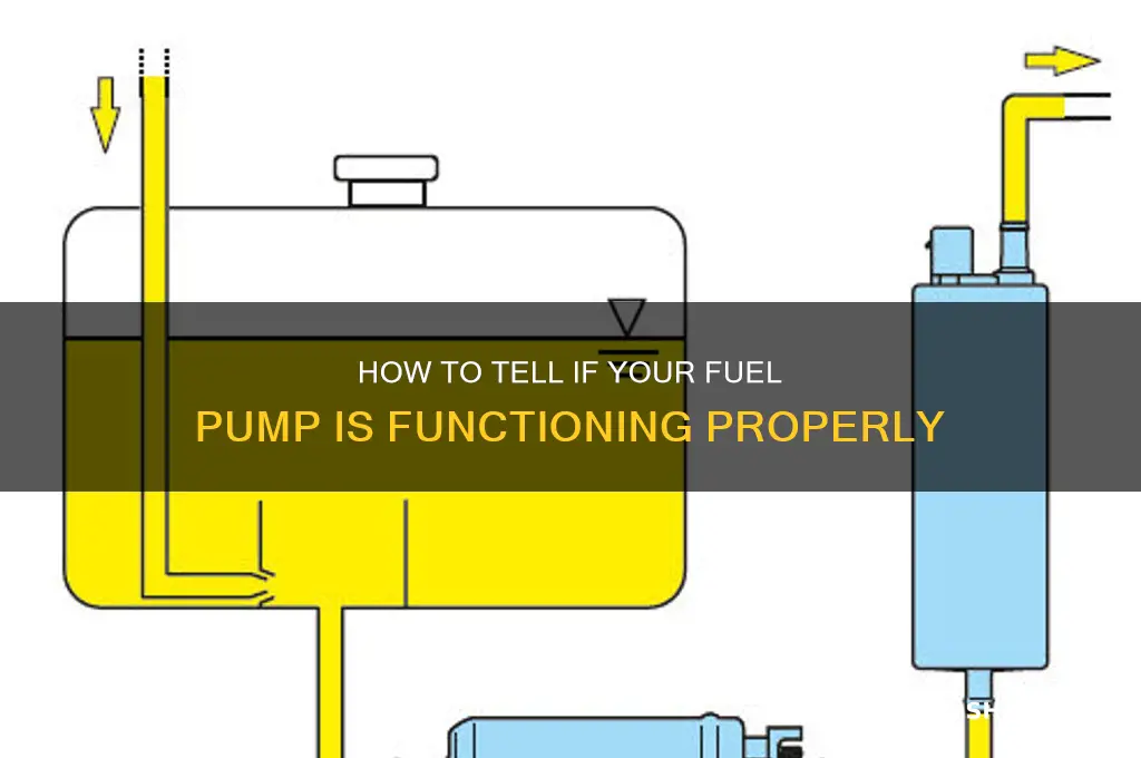 how do you your fuel pump is woring