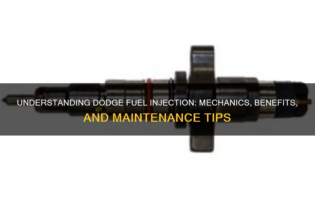 how dodge fuel injection works