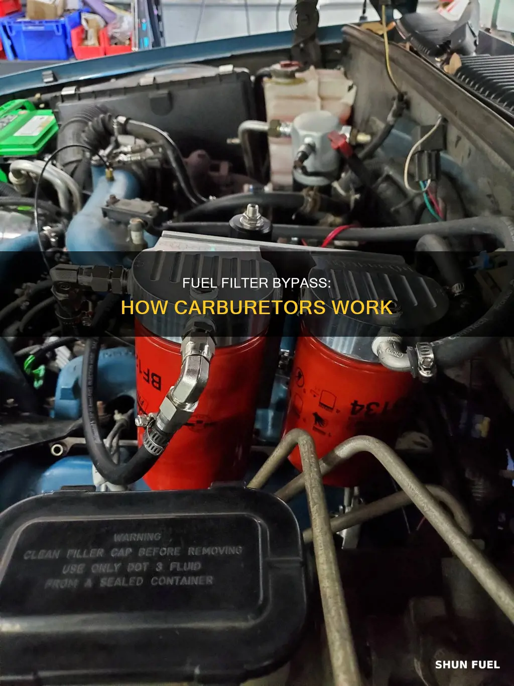 how does a bypass fuel filter work with carb