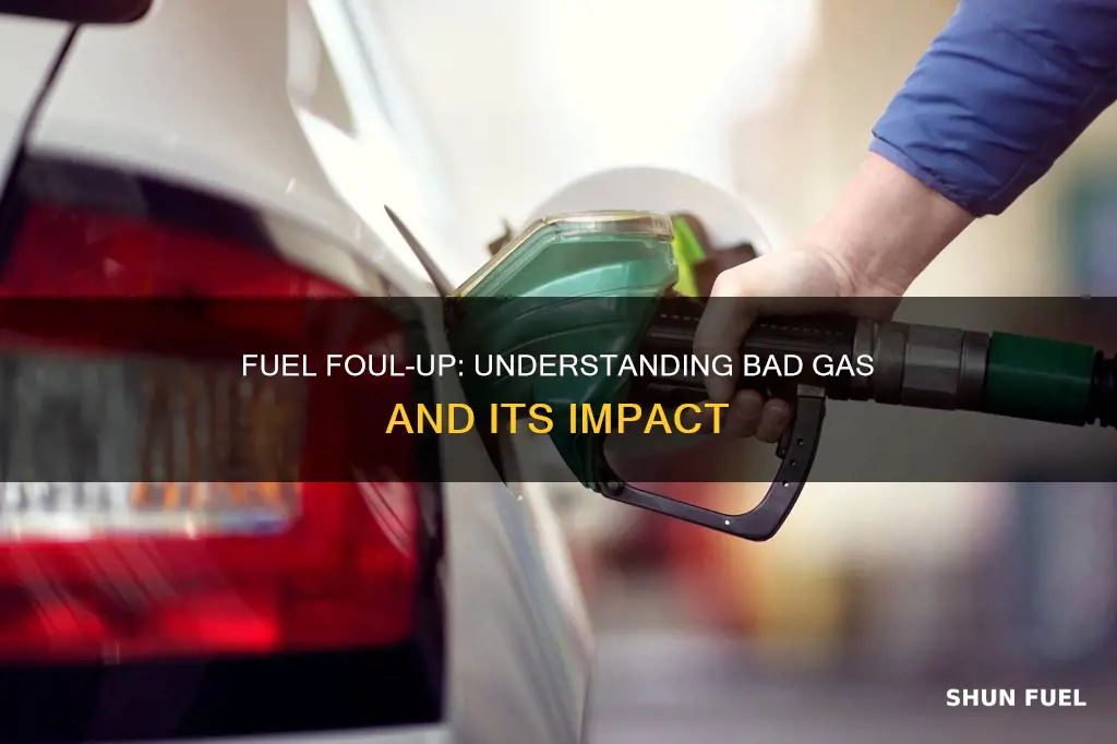 how does a car get bad fuel
