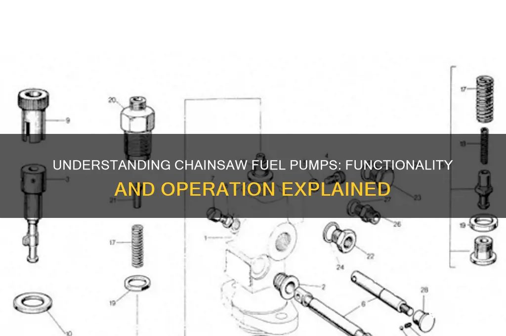how does a chainsaw fuel pump work