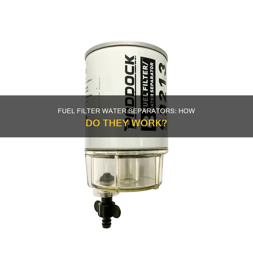 how does a fuel filter water separator work