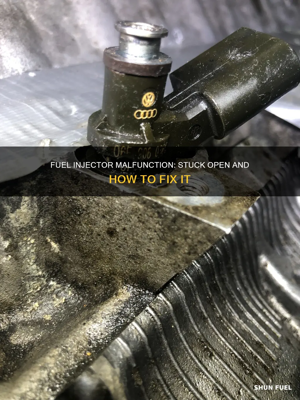 how does a fuel injector get stuck open