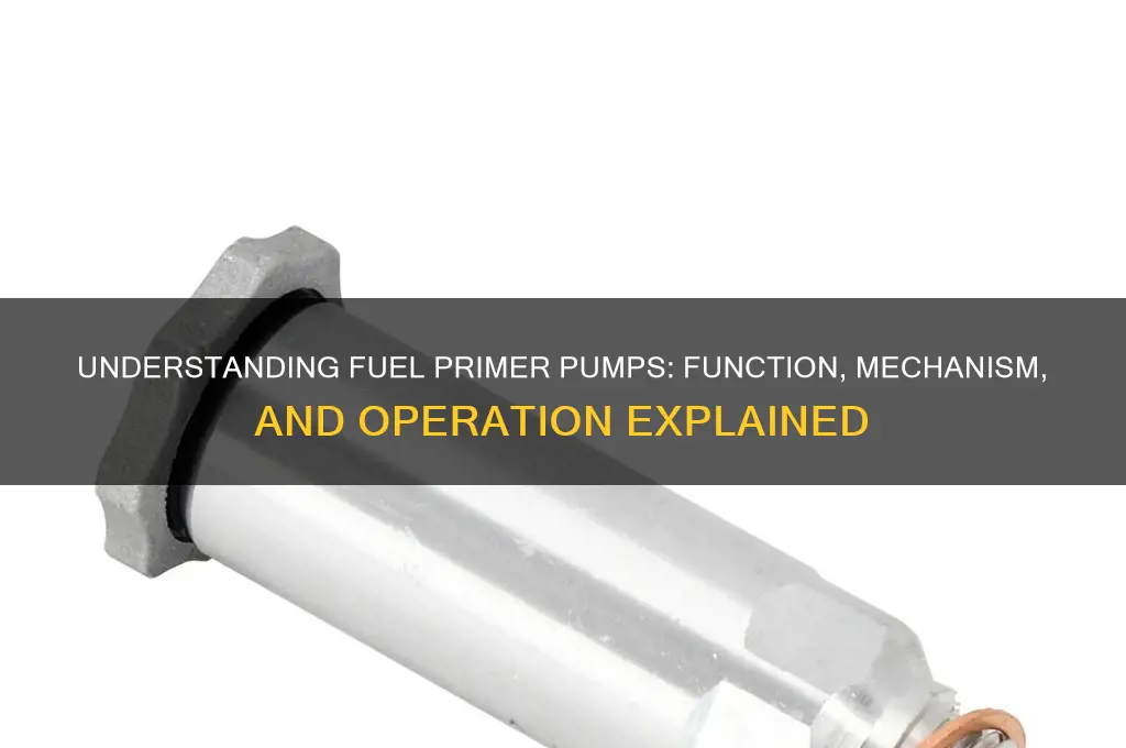 how does a fuel primer pump work