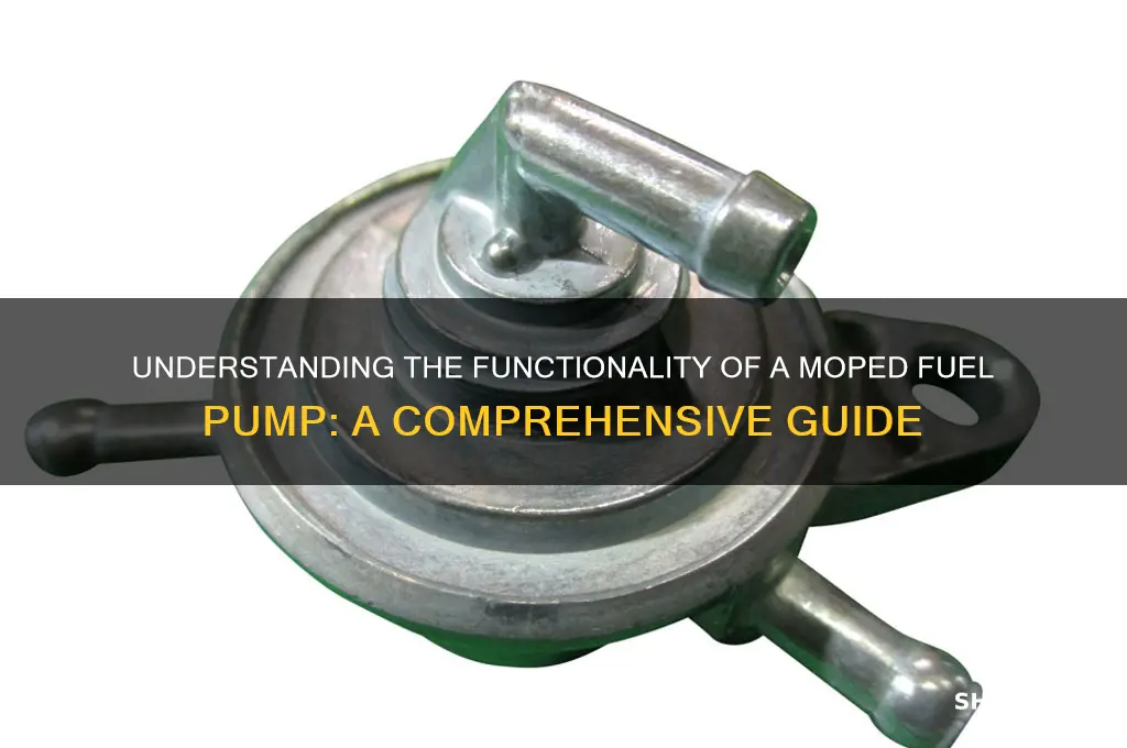 how does a fuel pump on a moped work