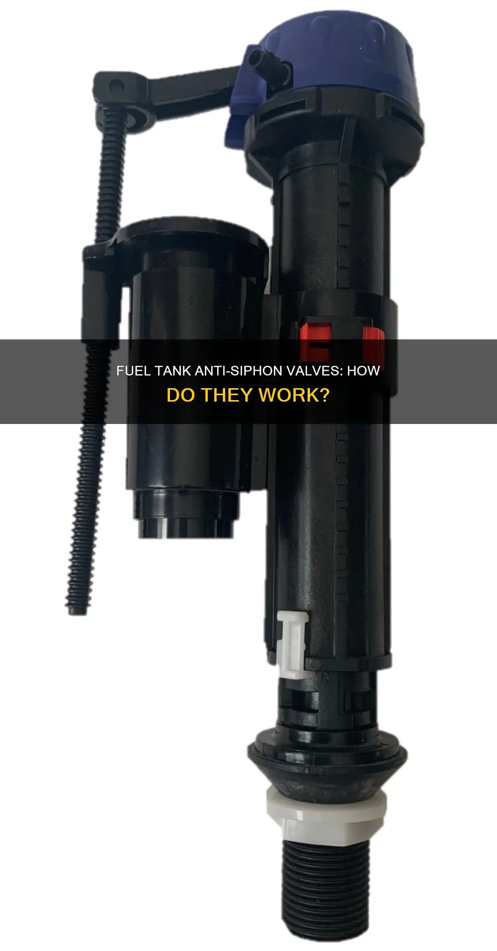 how does a fuel tank anti siphon valve work