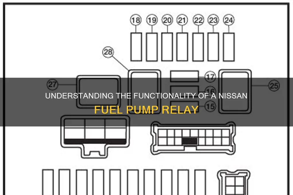 how does a nissan fuel pump relay work