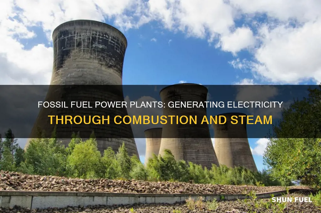 how does a power plant generate electricity using fossil fuels