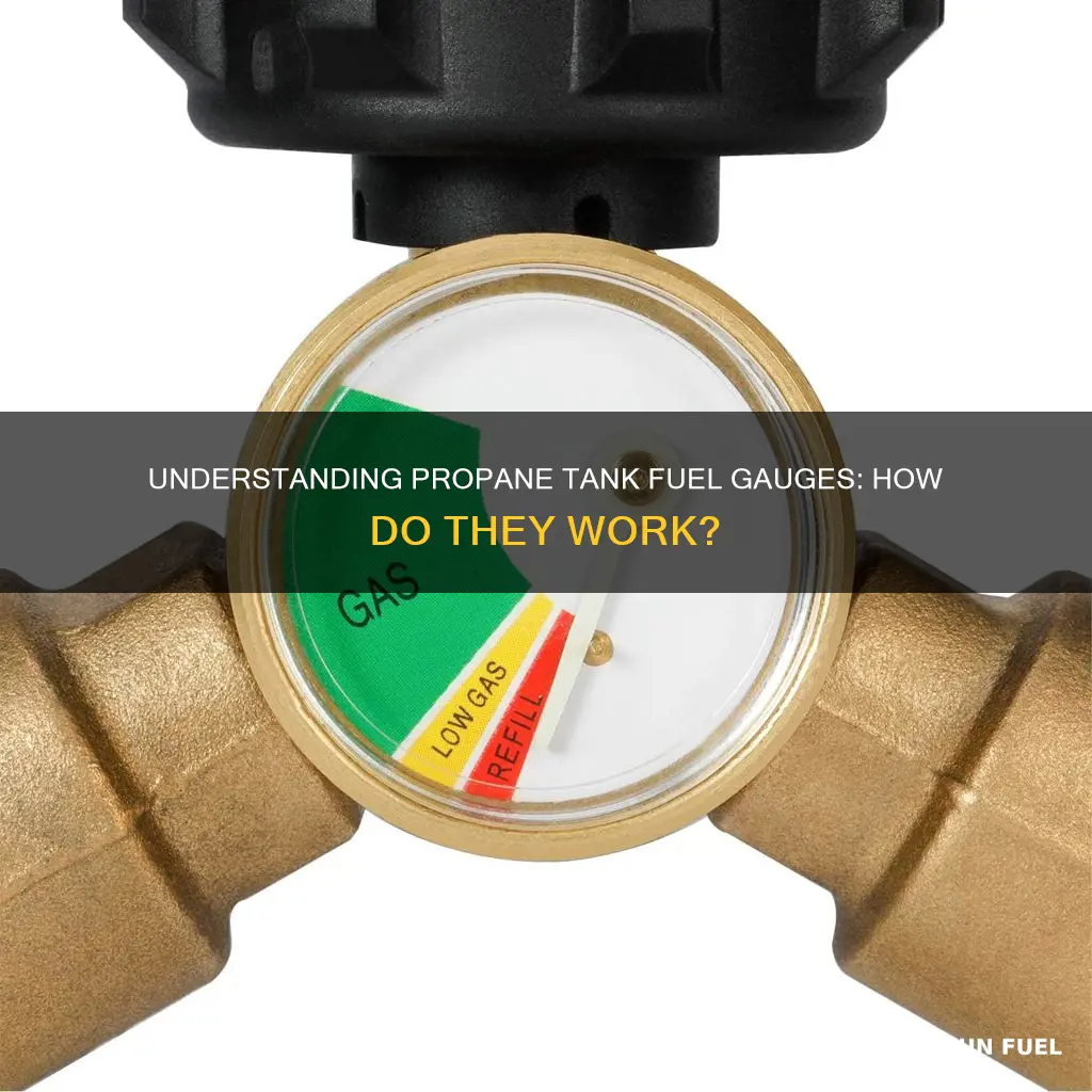 how does a propane tank fuel gage work
