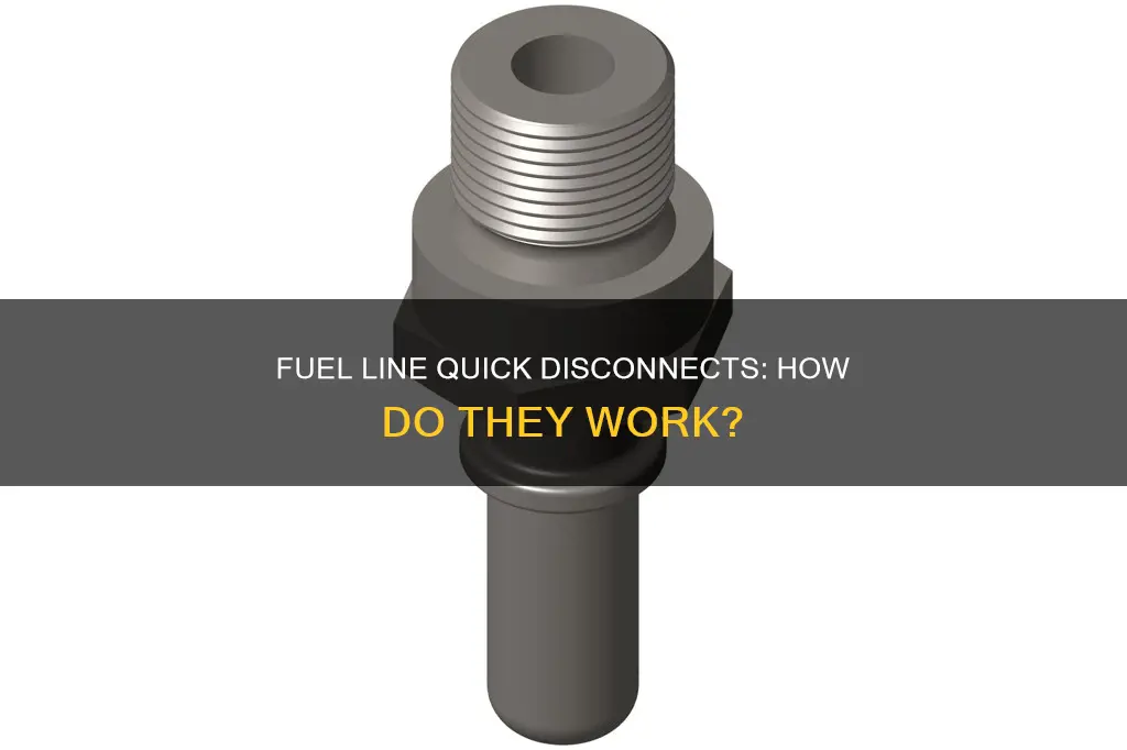 how does a quick disconnect fuel line connector work