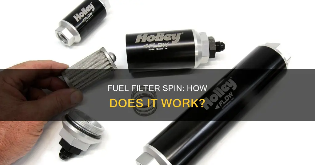 how does a spin on fuel filter work