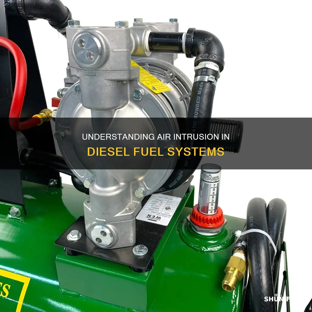 how does air get into a diesel fuel system