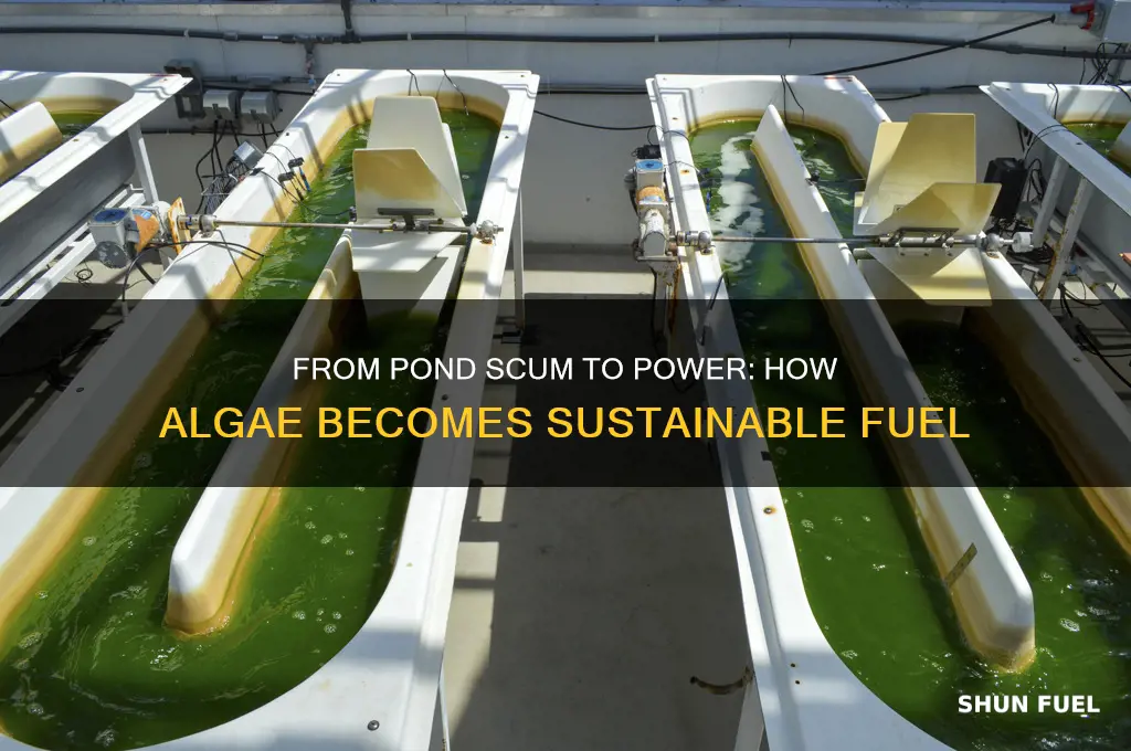 how does algae become fuel