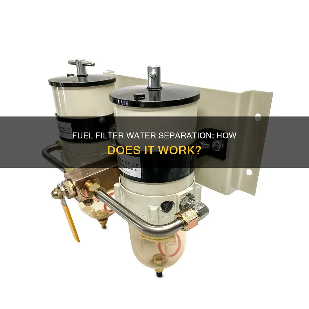 how does an inline fuel filter separate the water