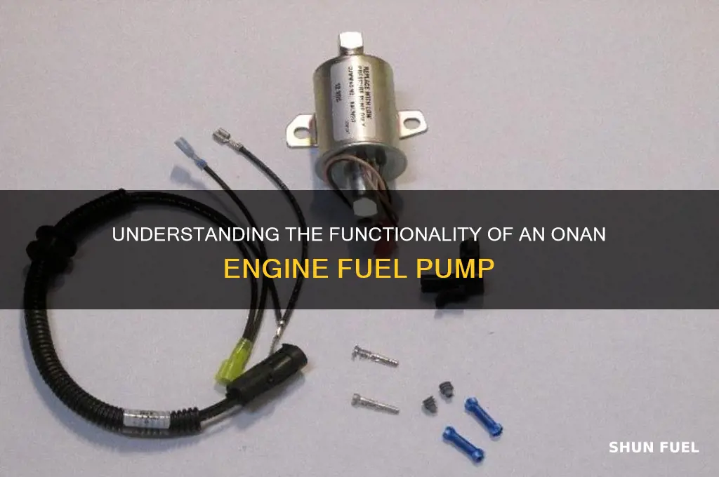 how does an onan engine fuel pump work