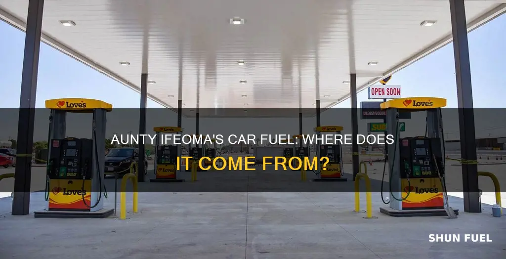 how does aunty ifeoma get fuel for car