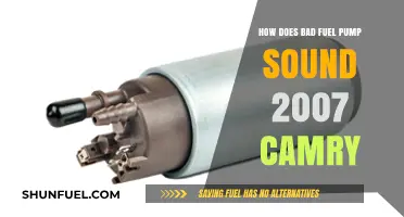 Identifying Bad Fuel Pump Noises in a 2007 Toyota Camry
