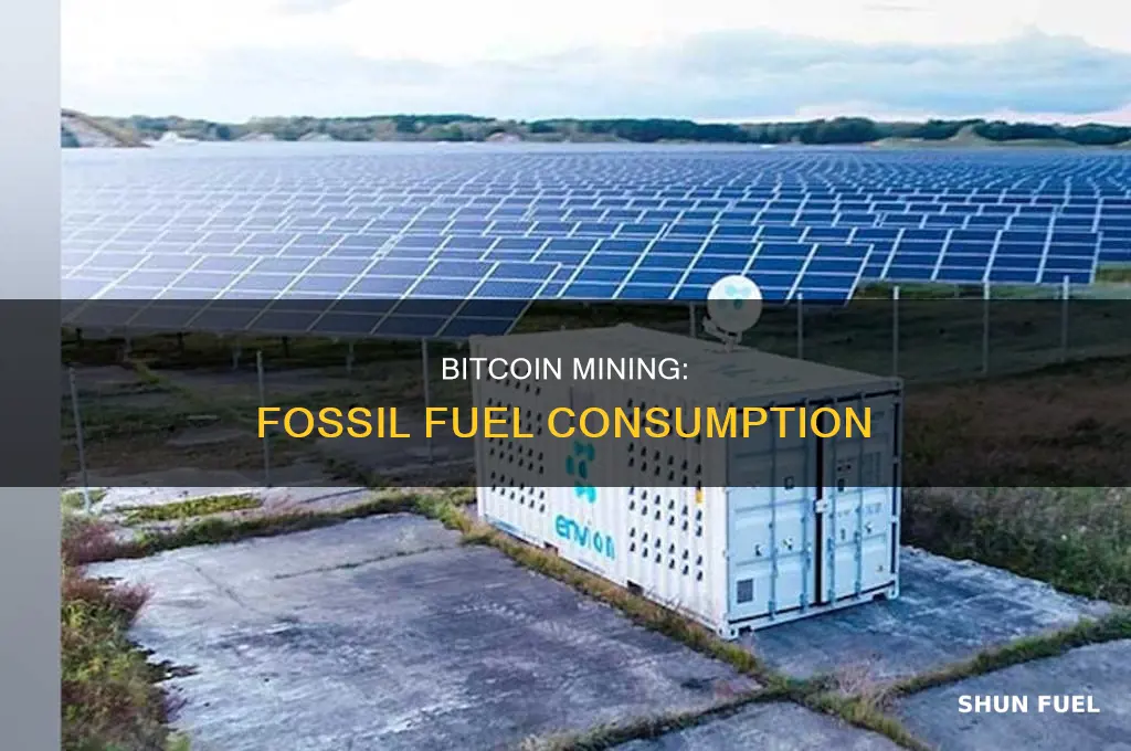how does bitcoin mining use fossil fuel
