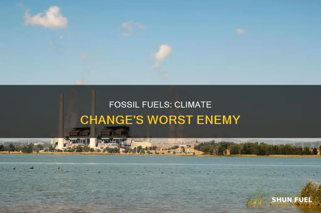 how does burning fossil fuels affect climate change