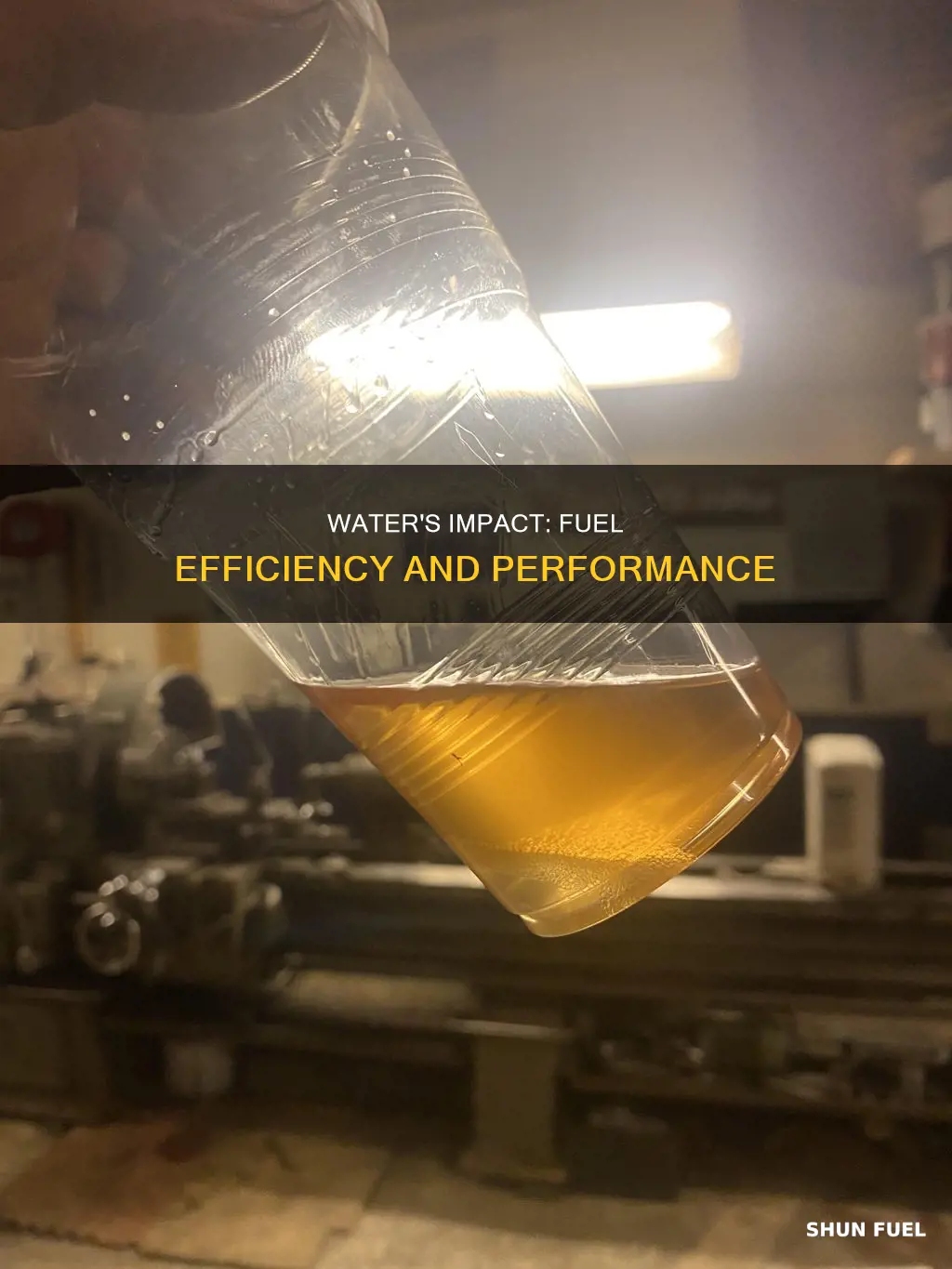 how does changing the amount of water affect different fuels