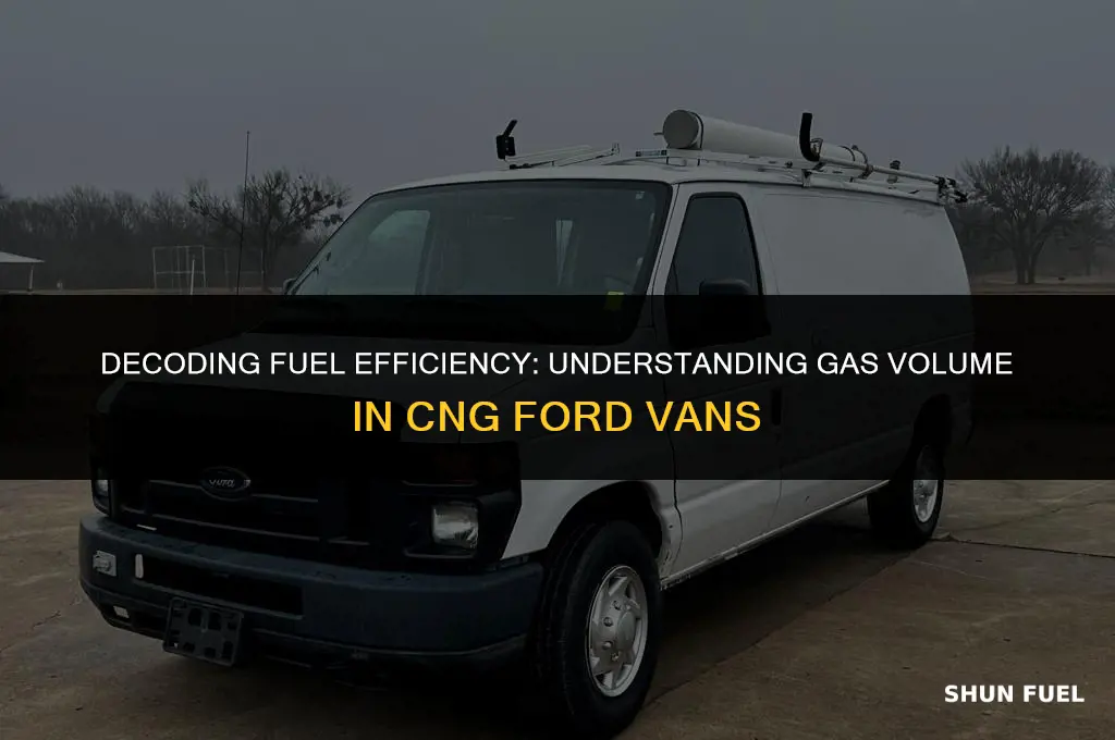 how does cng ford van reads gas volume