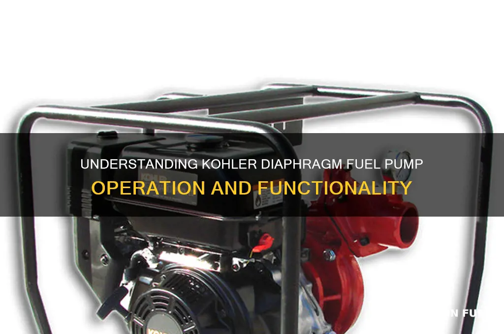 how does diaphragm fuel pump work kohler