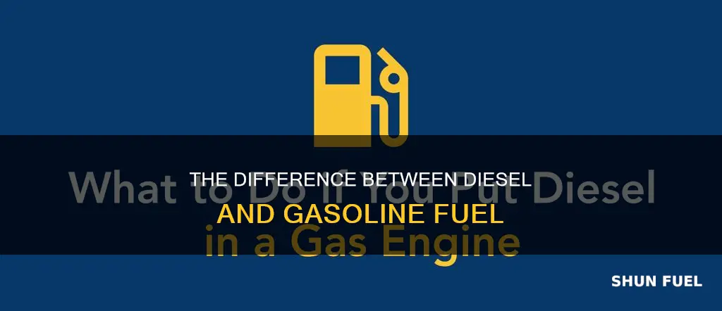 how does diesel fuel differ from gasoline