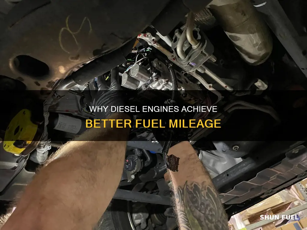 how does diesel get good fuel mileage