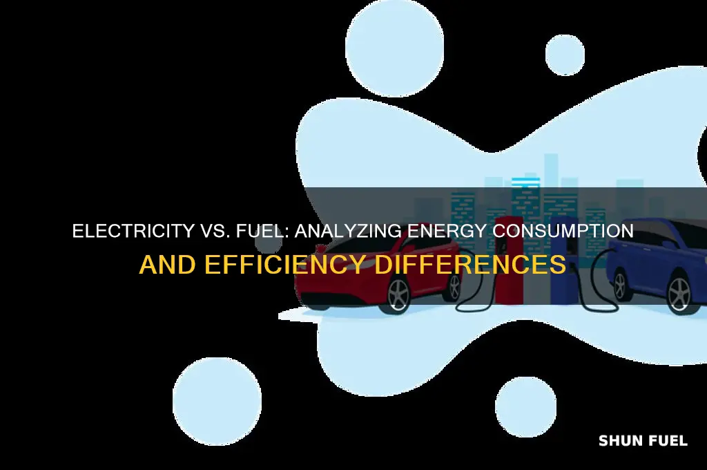 how does electricity use compare to fuel consumption