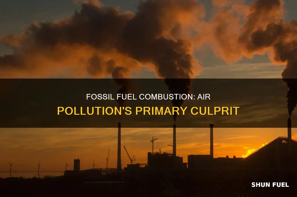 how does fossil fuel combustion affect air pollution