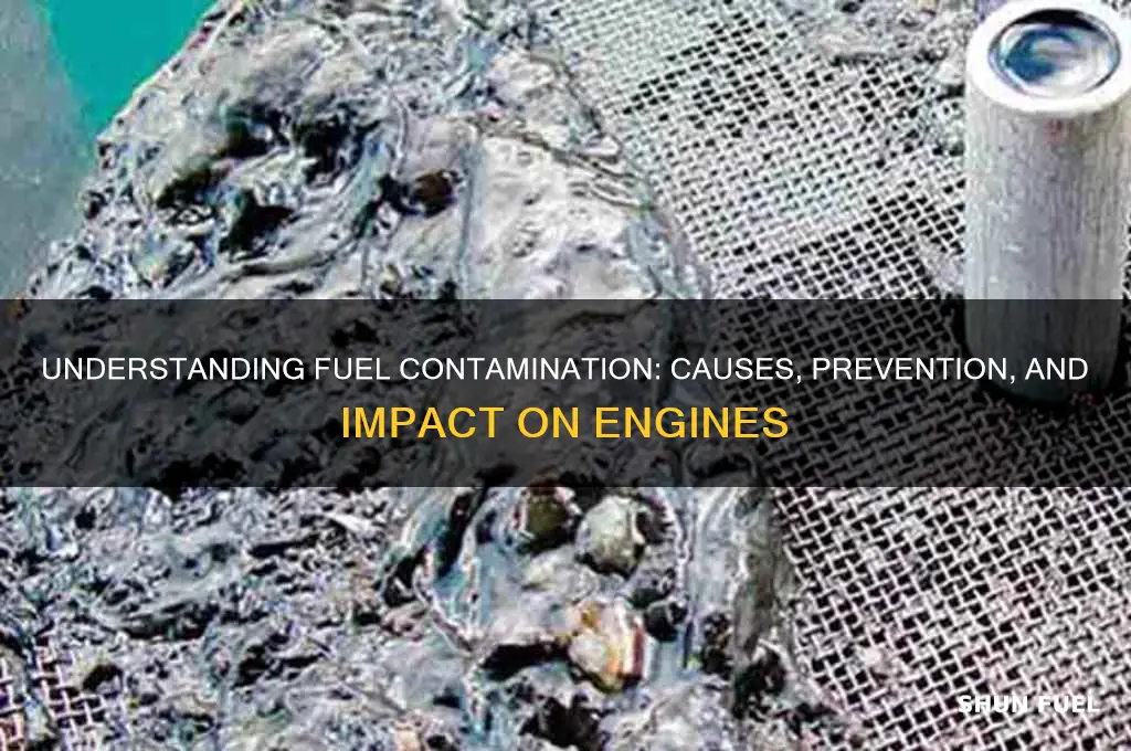 how does fuel get contaminated