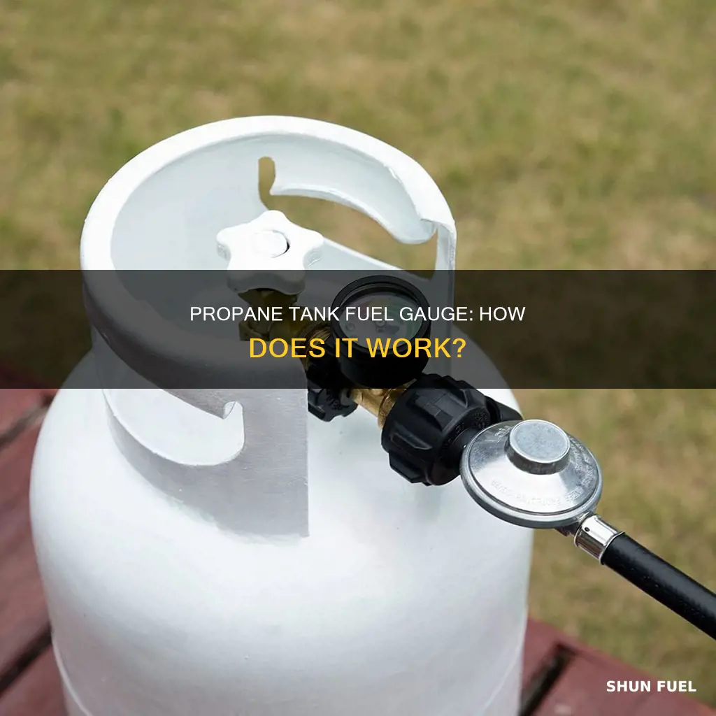 how does fuel guage work residentual propane tank