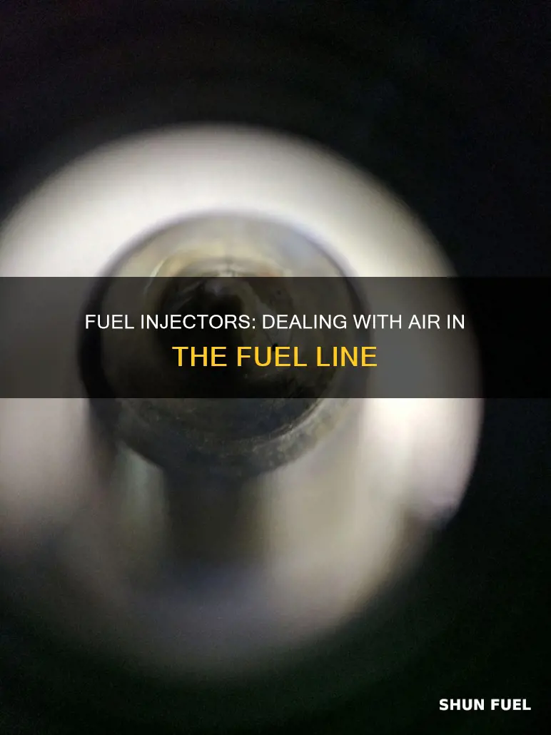 how does fuel injector deal with air in fuel line