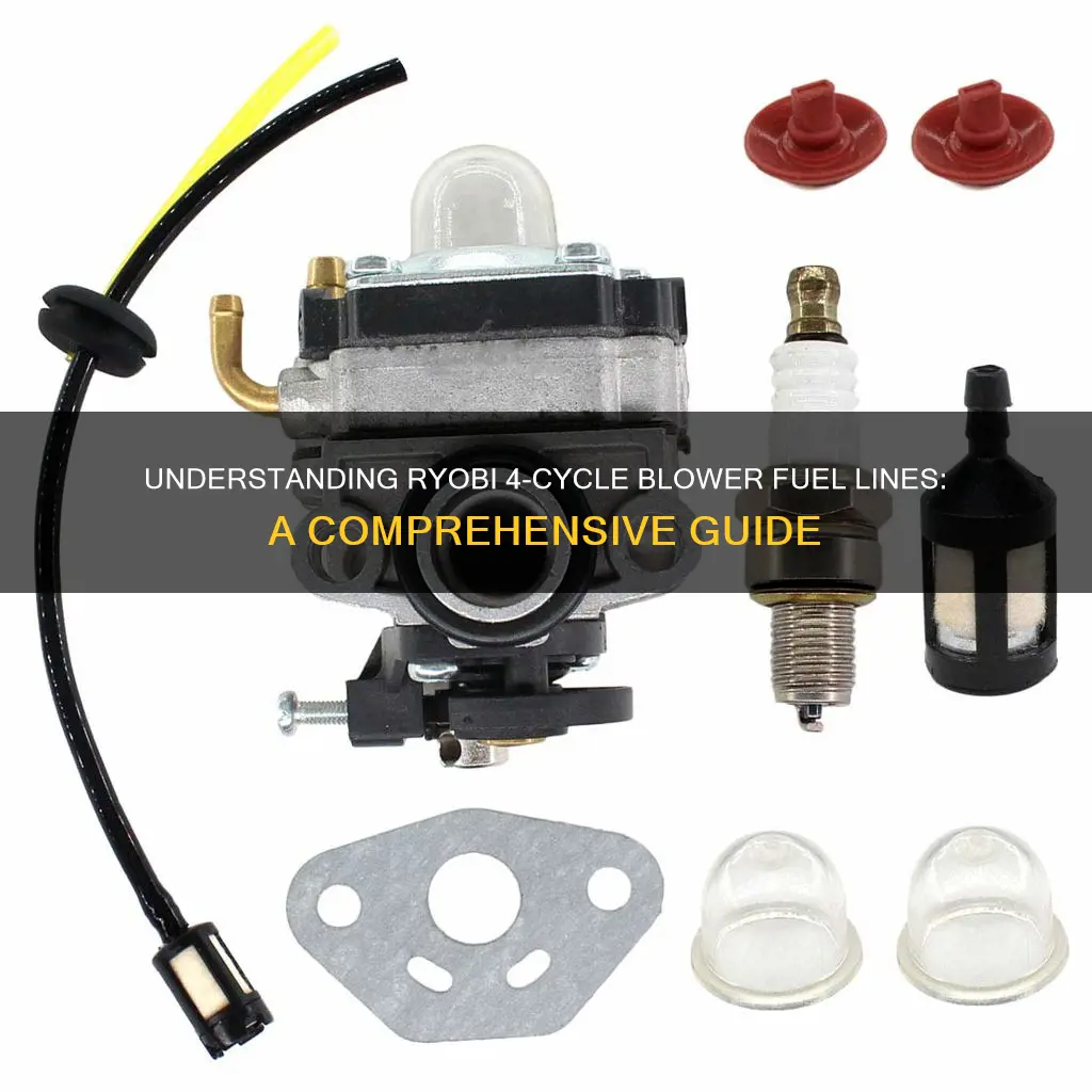 how does fuel lines go ryobi 4 cycle blower